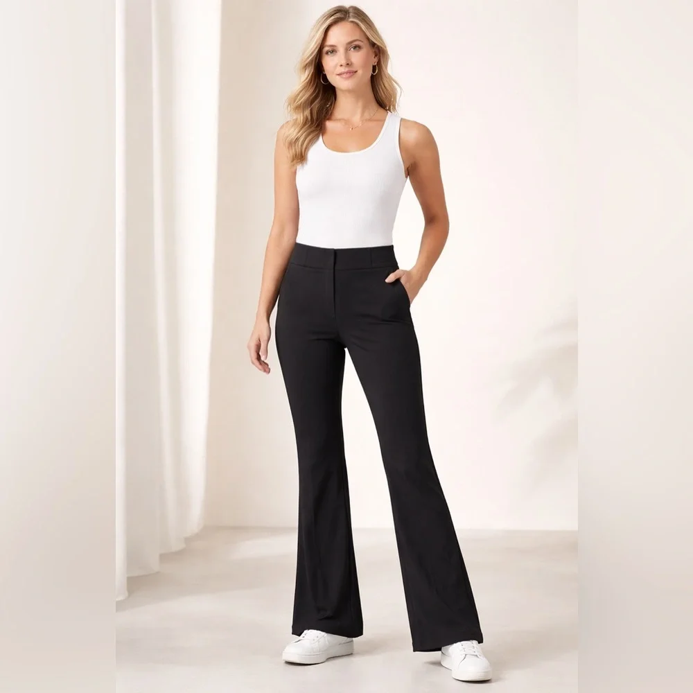 ATHLETA Stellar Flare Trouser Black Size 8 NWOT